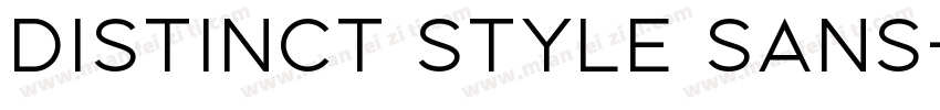 Distinct Style Sans字体转换